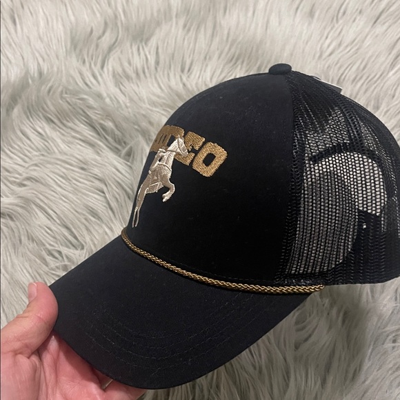 Black and Gold Rodeo Cap - Picture 4 of 7